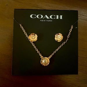 COACH Necklace and Earrings Set